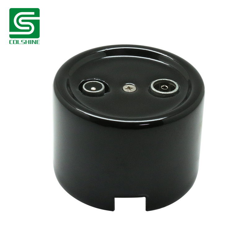 TV Radio socket in black porcelain surface mounted.jpg